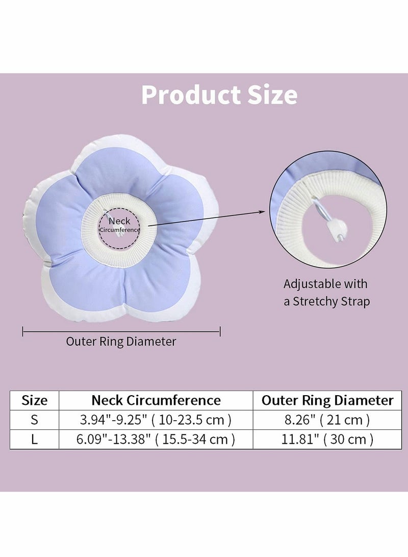 طوق قمة للقطط، طوق قمة مقاوم للماء وناعم للقطط، طوق حماية للشفاء من الجروح بعد العملية، أطواق إليزابيث للحيوانات الأليفة - س - Image 3